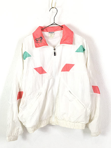 レディース 古着 90s Sergio Tacchini デザイン ナイロン ジャケット & パンツ セットアップ L位 古着 - 古着 通販 ヴィンテージ 古着屋 Dracaena ドラセナ