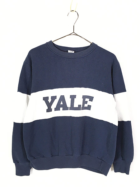 レディース 古着 80s Usa製 Champion 人気 Yale 2トーン スウェット トレーナー L 古着 古着 通販 ヴィンテージ古着屋のドラセナ