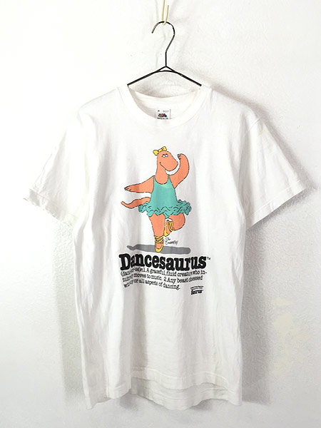 レディース 古着 80s USA製 「Dancesaurus」 恐竜 バレエ ポップ アート Tシャツ M 古着 【30】 - 古着 通販  ヴィンテージ　古着屋 Dracaena ドラセナ