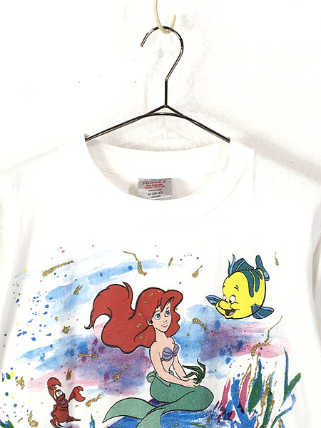レディース 古着 90s USA製 Disney The Little Mermaid リトル