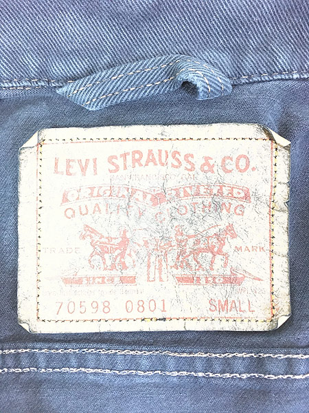 レディース 古着 90s USA製 Levi's 70598 オーバーダイ ワイド デニム