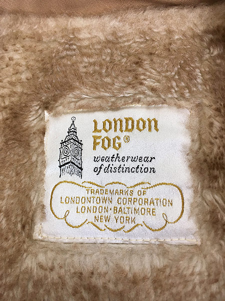 レディース 古着 80s LONDON FOG 2way フェイク ファー ライナー