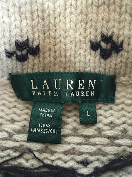 レディース 古着 LAUREN Ralph Lauren ネイティブ クロス