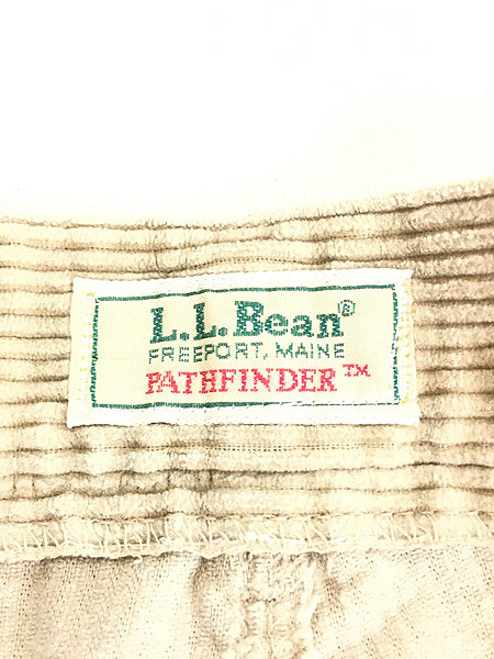 レディース 古着 80s LL Bean 「Pathfinder」 太畝 コーデュロイ