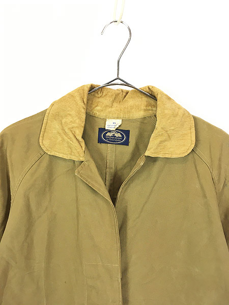 レディース 古着 70-80s BRITISH KHAKI 比翼 ダック ハンティング