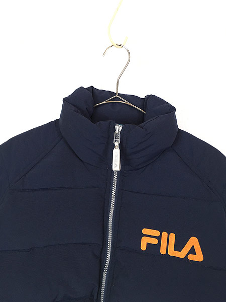 レディース 古着 90s FILA ETS2 ワンポイント エクストリーム ダウン