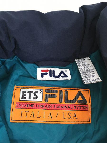 最終売り尽くし”レディース 古着 90s FILA ETS2 ワンポイント