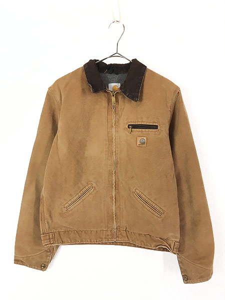 レディース 古着 90s USA製 Carhartt ブランケット ブラウン ダック