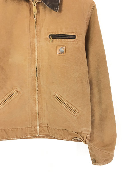 レディース 古着 90s USA製 Carhartt ブランケット ブラウン ダック