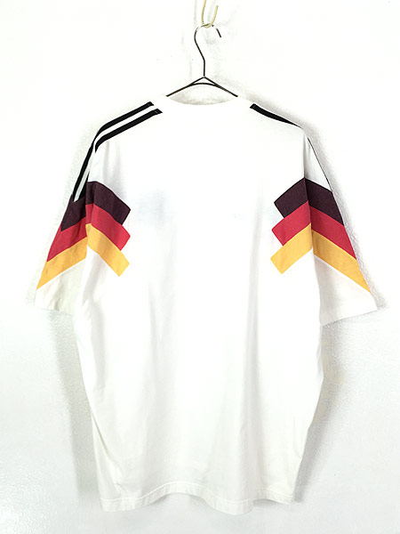 古着 90s adidas サッカー ドイツ 代表 サイドライン デザイン Tシャツ XL 古着② 古着 通販 ヴィンテージ 古着屋  Dracaena ドラセナ