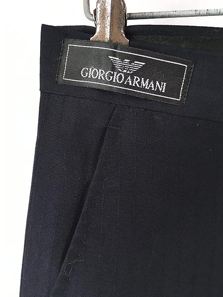 古着 80-90s Italy製 GIORGIO ARMANI ストライプ織 レーヨン