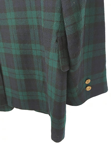 古着 60-70s USA製 Pendleton ブラックウォッチ チェック ウール テーラード ジャケット 40位 古着 - 古着 通販 ヴィンテージ 古着屋 Dracaena ドラセナ