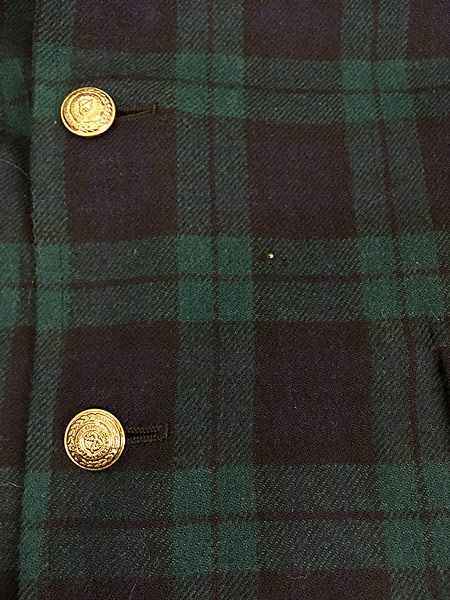 古着 60-70s USA製 Pendleton ブラックウォッチ チェック ウール テーラード ジャケット 40位 古着 - 古着 通販 ヴィンテージ 古着屋 Dracaena ドラセナ