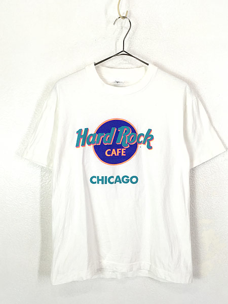 古着 90s USA製 Hard Rock Cafe 「CHICAGO」 BIG ロゴ ハードロック