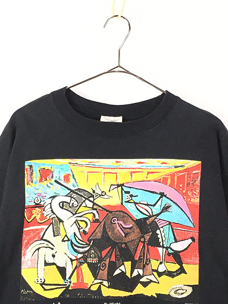 古着 90s USA製 PICASSO ピカソ 「Bullfight 1934」 キュビズム アート