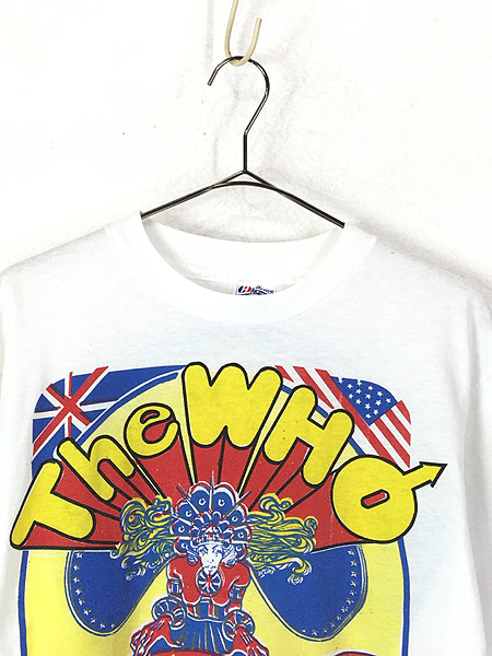 くすみ水色 80s USA製 The Who 「The Kids Are Alright Tour」 ツアー ロック バンド Ｔシャツ XL 