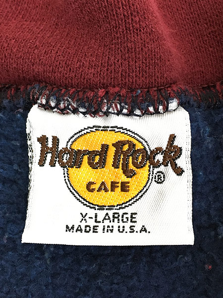 古着 90s USA製 Hard Rock Cafe ハードロックカフェ リバース タイプ 