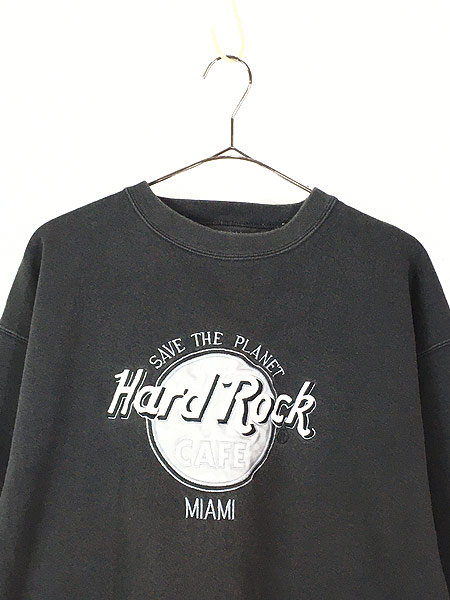 古着 90s USA製 Hard Rock Cafe 「MIAMI」 BIG ロゴ ハードロック 