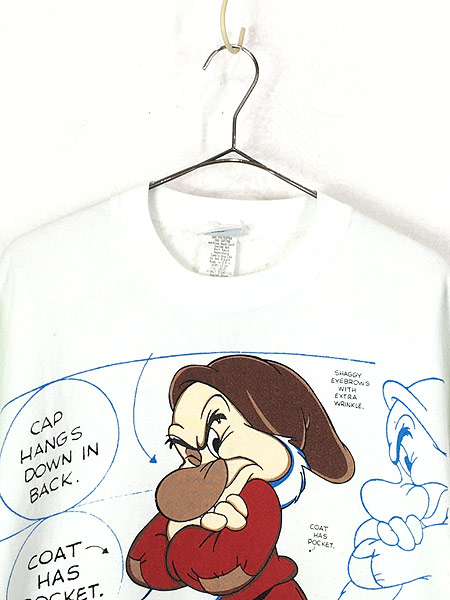 古着 90s USA製 Disney 白雪姫 「Grumpy」 7人の小人 キャラクター