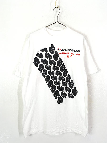 古着 80s USA製 DUNLOP RADIAL ROVER RV タイヤ跡 アート モーター Tシャツ XL 古着② - 古着 通販 ヴィンテージ 古着屋 Dracaena ドラセナ