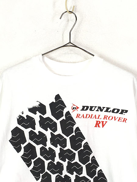 古着 80s USA製 DUNLOP RADIAL ROVER RV タイヤ跡 アート モーター Tシャツ XL 古着② - 古着 通販 ヴィンテージ 古着屋 Dracaena ドラセナ