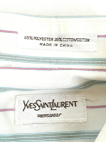 古着 90s Yves Saint Laurent サンローラン マルチ ストレイプ ドレス