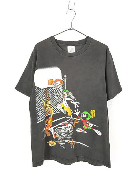 古着 90s Usa製 Looney Tunes ストリート バスケ 両面 キャラクター Tシャツ L 古着 古着 通販 ヴィンテージ古着屋のドラセナ