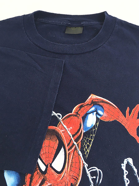 古着 90s USA製 MARVEL SPIDER MAN スパイダーマン アメコミ Tシャツ 