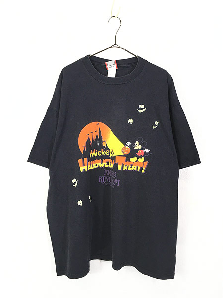 古着 90s Usa製 Disney Magic Kingdom ミッキー ハロウィーン 蓄光 Tシャツ 黒 Xl 古着 古着 通販 ヴィンテージ古着屋のドラセナ