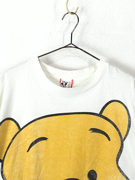 古着 90s USA製 Disney Pooh クマのプーさん BIGプリント Tシャツ XL位 