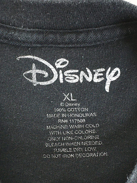 古着 Disney Mickey 「OLD SCHOOL」 ストリート ミッキー Tシャツ XL 