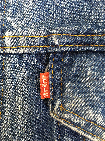 古着 80s USA製 Levi's 70505 色落ち デニム ジャケット Gジャン 48 