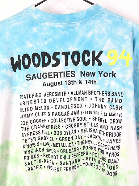 古着 90s USA製 Woodstock 94 豪華 ミュージック ロック フェス 