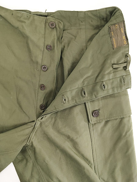 古着 60s オランダ軍 肉厚 ダブルフェイス フィールド カーゴ パンツ 