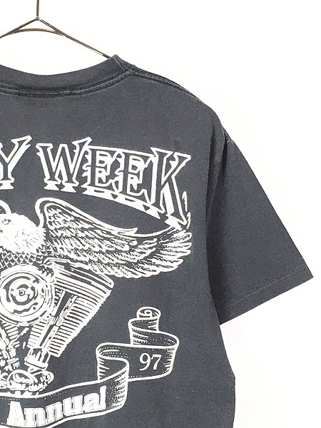 古着 90s USA製 STURGIS 「RALLY WEEK 97」 バイク モーター Tシャツ 