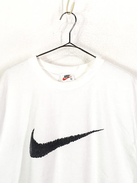 古着 90s USA製 NIKE BIG スウォッシュ ノースリーブ Tシャツ XL 古着 古着 通販 ヴィンテージ 古着屋 Dracaena  ドラセナ