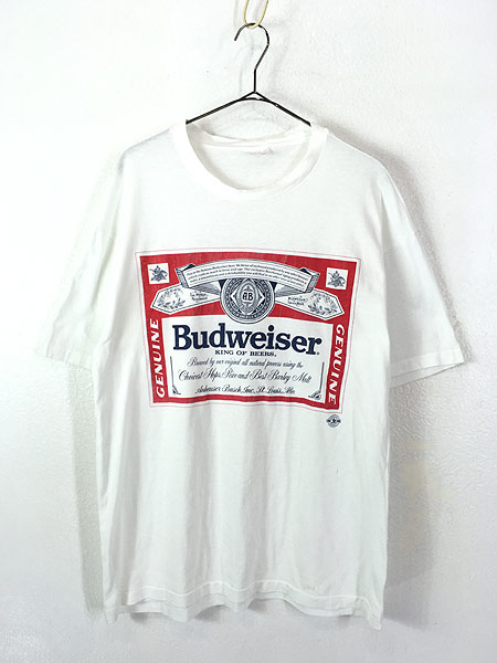 コメント M Budweiser Hanes Tシャツ USA製 80s バドワイザー にピンホー - inaba-ciao.com
