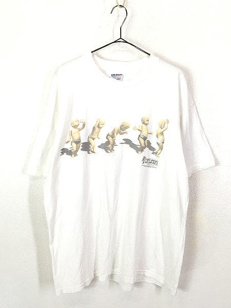 古着 90s Oogachaka オガチャカ ダンシング ベイビー 両面 グラフィック アート Tシャツ Xl 古着 古着 通販 ヴィンテージ古着屋のドラセナ