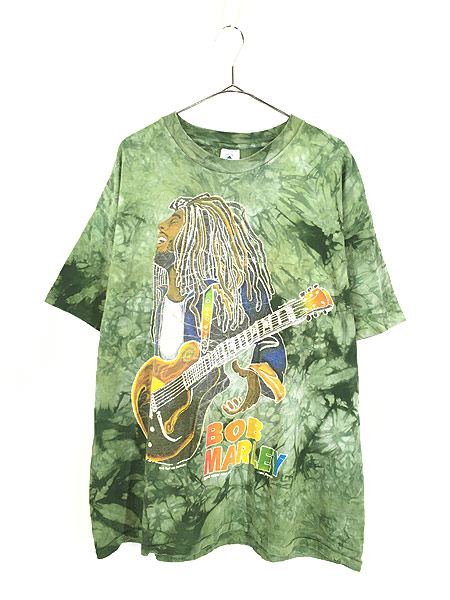 古着 90s Usa製 Bob Marley 豪華 アート ロック レゲエ タイダイ Tシャツ Xl 古着 古着 通販 ヴィンテージ古着屋のドラセナ