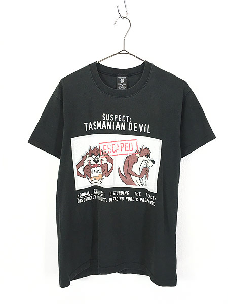 古着 90s USA製 LOONEY TUNES TAZ タズ 指名手配犯 Tシャツ M 古着【30off】 - 古着 通販 ヴィンテージ　古着屋  Dracaena ドラセナ