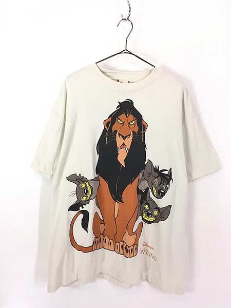 古着 90s USA製 Disney Lion King ライオンキング レア!! スカー ハイエナ Tシャツ XL 古着 - 古着 通販  ヴィンテージ 古着屋 Dracaena ドラセナ