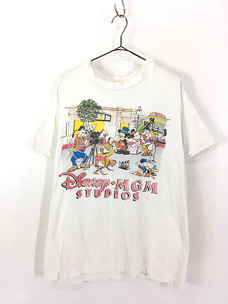 古着 80s USA製 Disney Mickey ミッキー 「MGM STUDIOS」 Tシャツ L