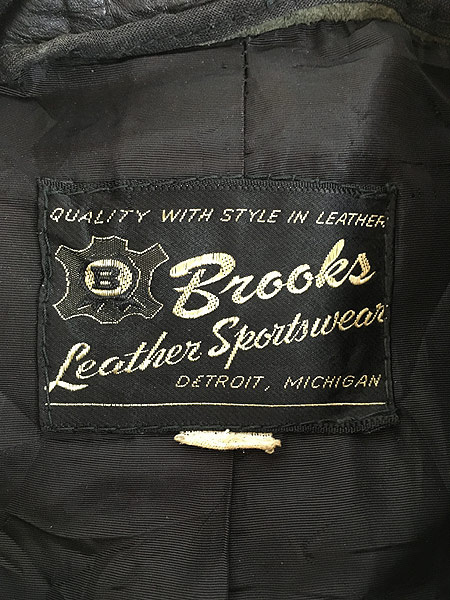 買得 60s Brooks ヴィンテージ シングルライダースJKT ハーレー