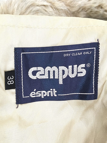 古着 80s Campus esprit ゴージャス フェイクファー ロング コート 38 古着【30off】 - 古着 通販 ヴィンテージ　古着屋  Dracaena ドラセナ