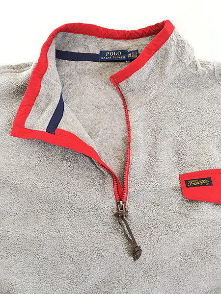 古着 Polo Ralph Lauren 「POLO SPORTSMAN」 パッチ ハーフジップ