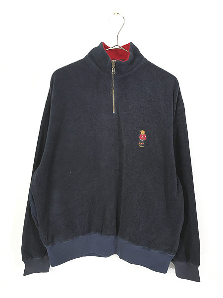 古着 90s Polo Ralph Lauren 「POLO BEAR」 ポロベア ハーフジップ ...