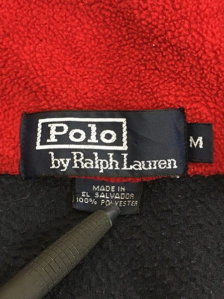 古着 90s Polo Ralph Lauren 「POLO BEAR」 ポロベア ハーフジップ