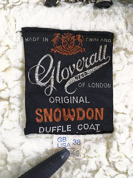 古着 70s 英国製 Gloverall 名作 「Snowdon」 太畝 コーデュロイ