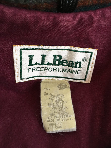 古着 80s USA製 LL Bean 民族 ネイティヴ ボーダー ウール ブランケット ジャケット L 古着【30off】 - 古着 通販  ヴィンテージ　古着屋 Dracaena ドラセナ