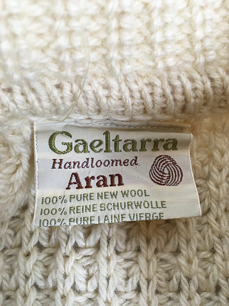 数量限定】 Gaeltarra handmade Aran 80s knit ウール ニット トップス